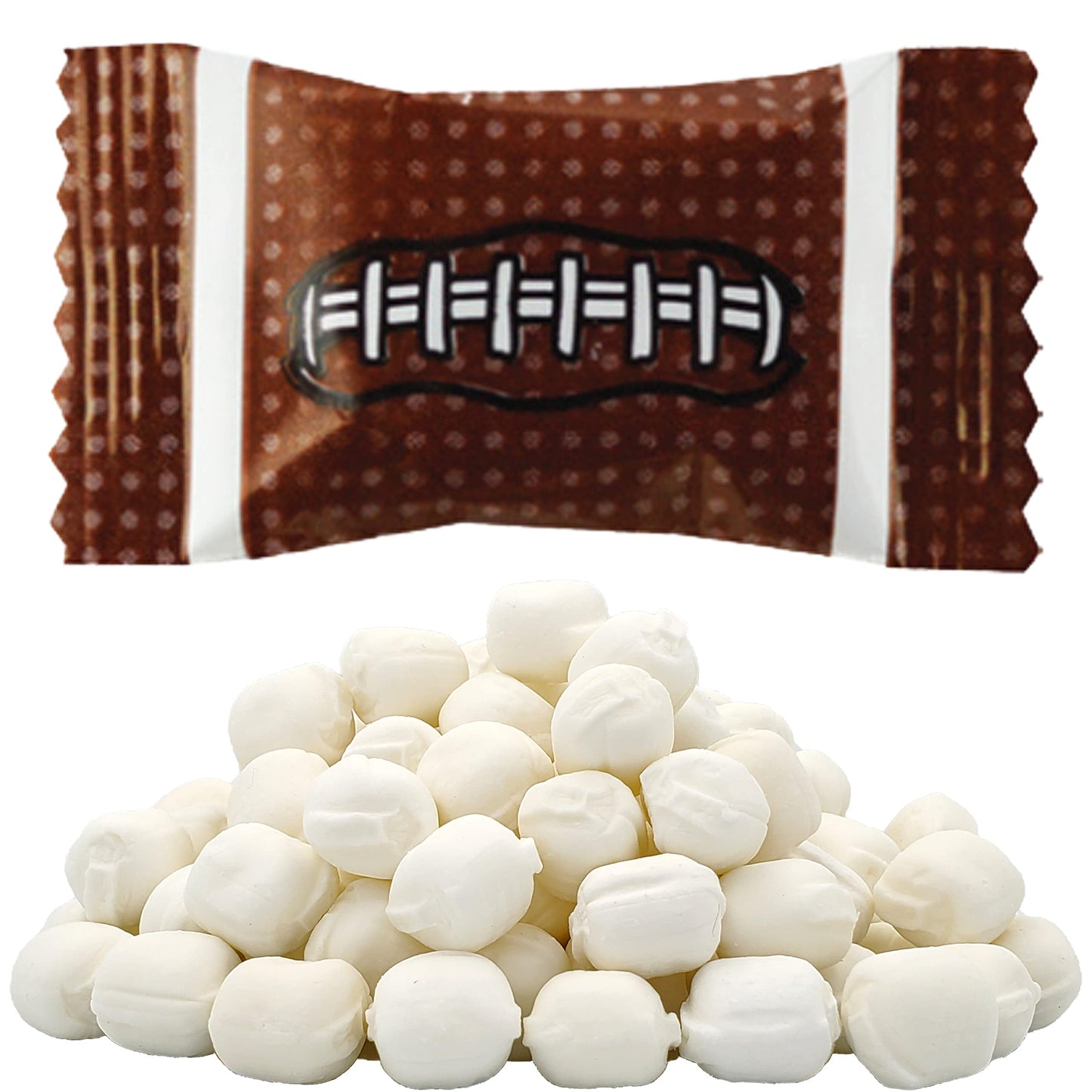Football Sports Buttermints, Mint Candies, After Dinner Mints, Butter Mint Candy, Fat-Free, Kosher Certified, Individually Wrapp