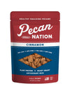 Pecan Nation Cinnamon Flavored Roasted Pecan Halves, 8 oz, Non-GMO, Natural, Antioxidant-Rich, Healthy Snack, Brown