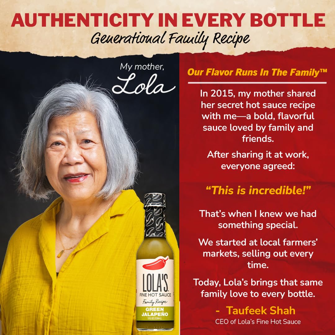 Lolas Fine Hot Sauce Jalapeño & Serrano Hot Sauce, All-Natural, Keto, Gluten-Free, 5 Fl Oz (Pack of 1)