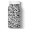 SugarMeLicious Silver Wedding Ring Thick Candy Quins, Cupcake Confetti, Anniversary, Engagement Sprinkles, 2oz