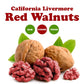 Food To Live - California Livermore Red Walnuts, 1 Pound Raw, No Shell, Kosher, Unsalted, Natural, Sirtfood, Bulk