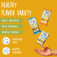 BeanVIVO Plant Based Protein Snacks - Flavors Sea Salt, Habanero BBQ & Dill Pickle with Dried Edamame, Roasted Cashew and Chickp