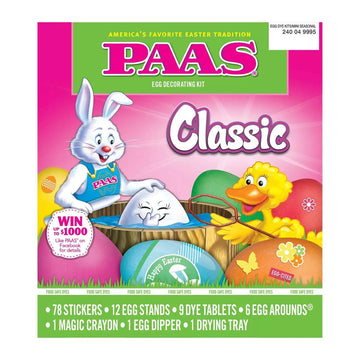 Paas Classic Easter Egg Decorating Kit - America'S Favorite Easter Tradition