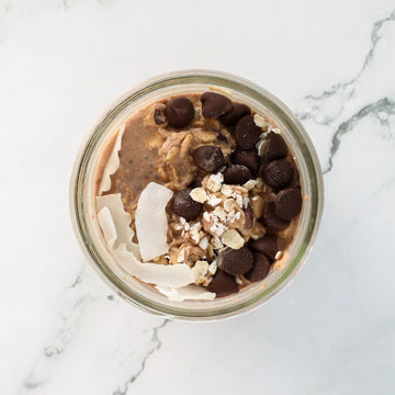 Oath Oats Crunchy Dark Chocolate - Overnight Oats - Vegan, Gluten Free, Plant-Based, High Protein, Clean Ingredients, 11.6 OZ (P