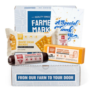 Deli Direct Farmers Market Charcuterie Sampler - Gourmet Meat & Cheese Gift Box