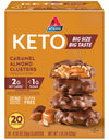 Atkins Caramel Almond Clusters, Gluten Free, High Fiber, 1g Sugar, 2g Net Carb, 20 Count, Keto Friendly