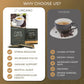 Nutrizza Ganoderma Cafe Latte 3-in-1 Coffee Mix - Gourmet Instant Coffee (20 Sachets, 14.82 oz)
