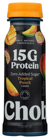 Chobani 15g Protein Lowfat Greek Yogurt Drink Tropical Punch 7 fl oz
