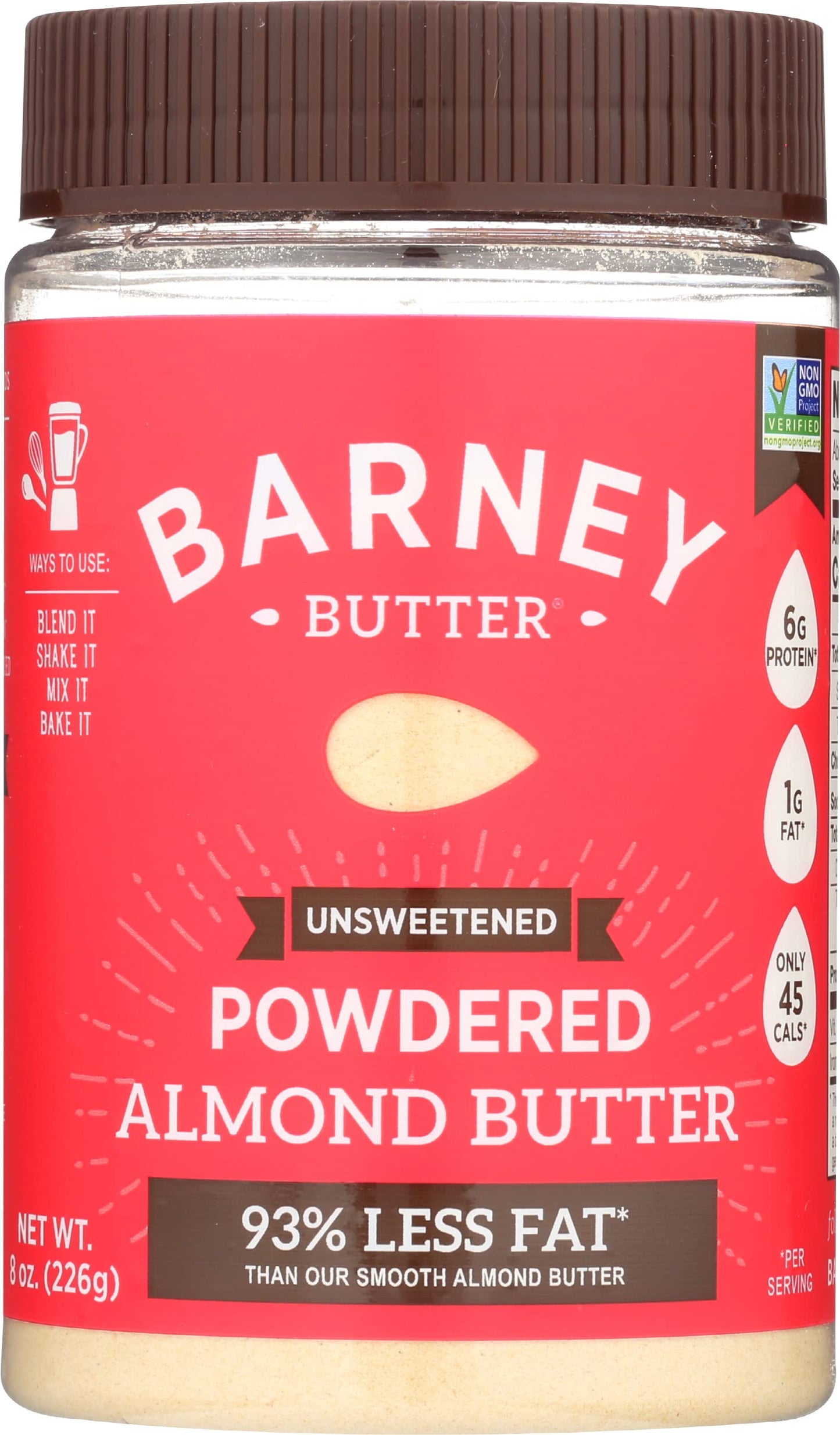 Barney Butter Powdered Almond Butter, Unsweetened, 8 oz