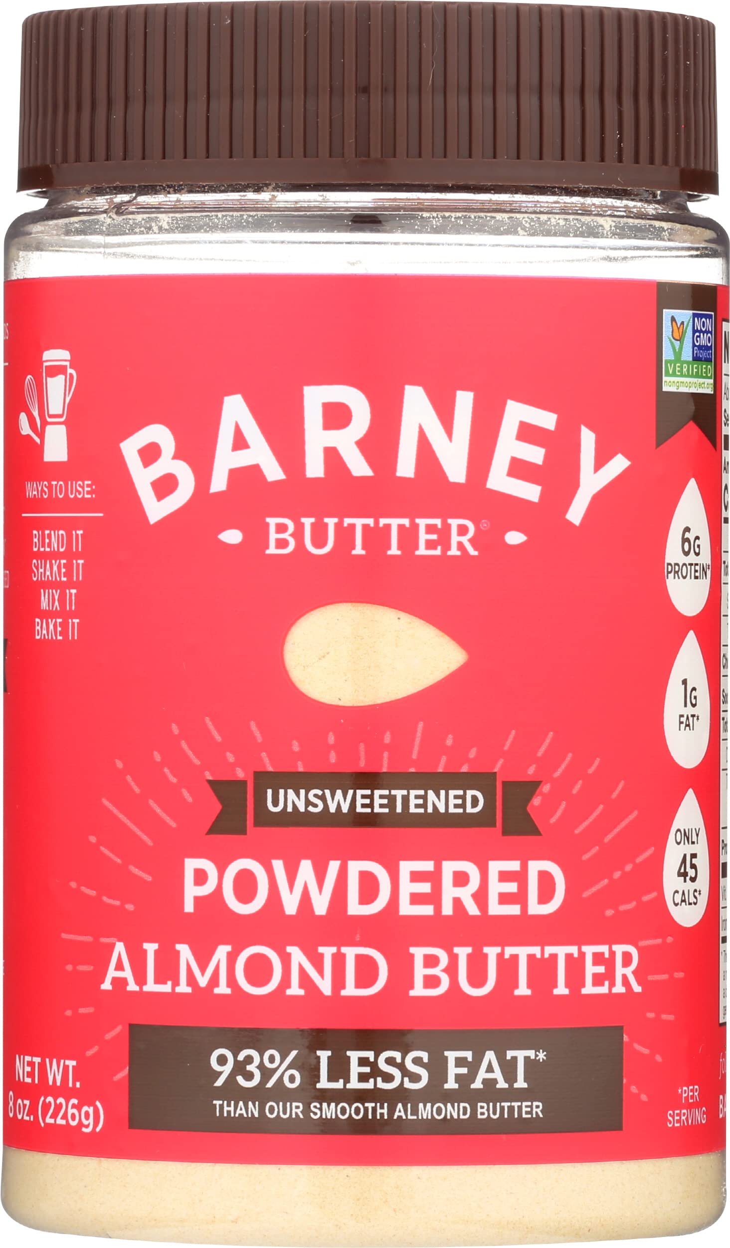 Barney Butter Powdered Almond Butter, Unsweetened, 8 oz