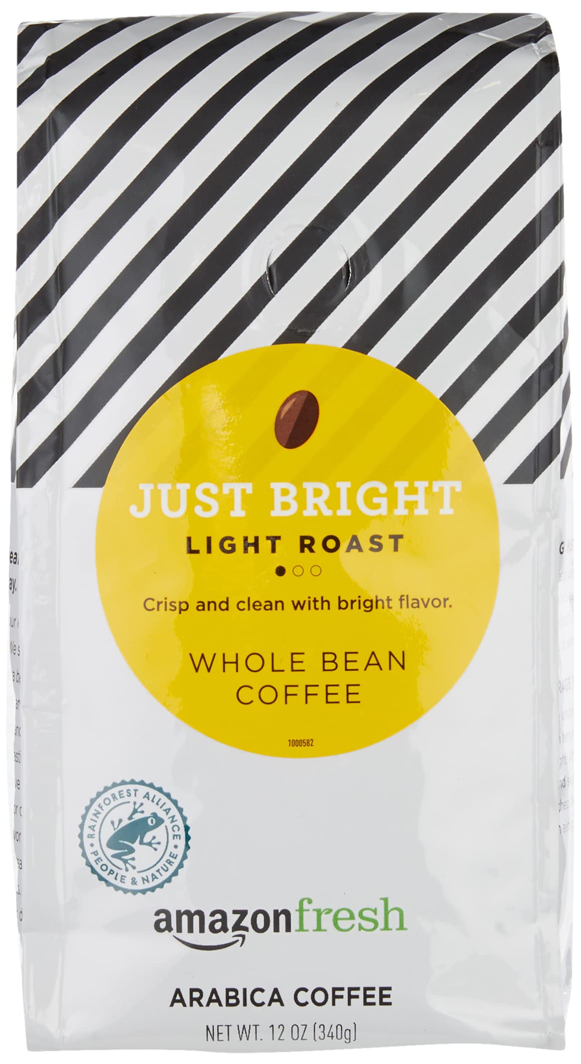 Amazon Fresh Whole Bean Coffee, Light Roast, 12 Ounce (Pack of 3)