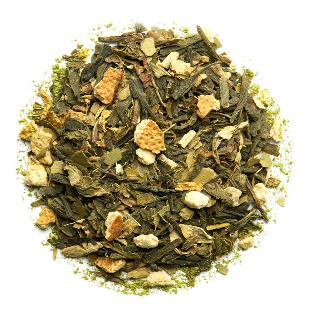 Palais des Thés Sunrise Wake Up Tea - Green Tea, Mate & G fruit - 20 Cotton Tea Bags