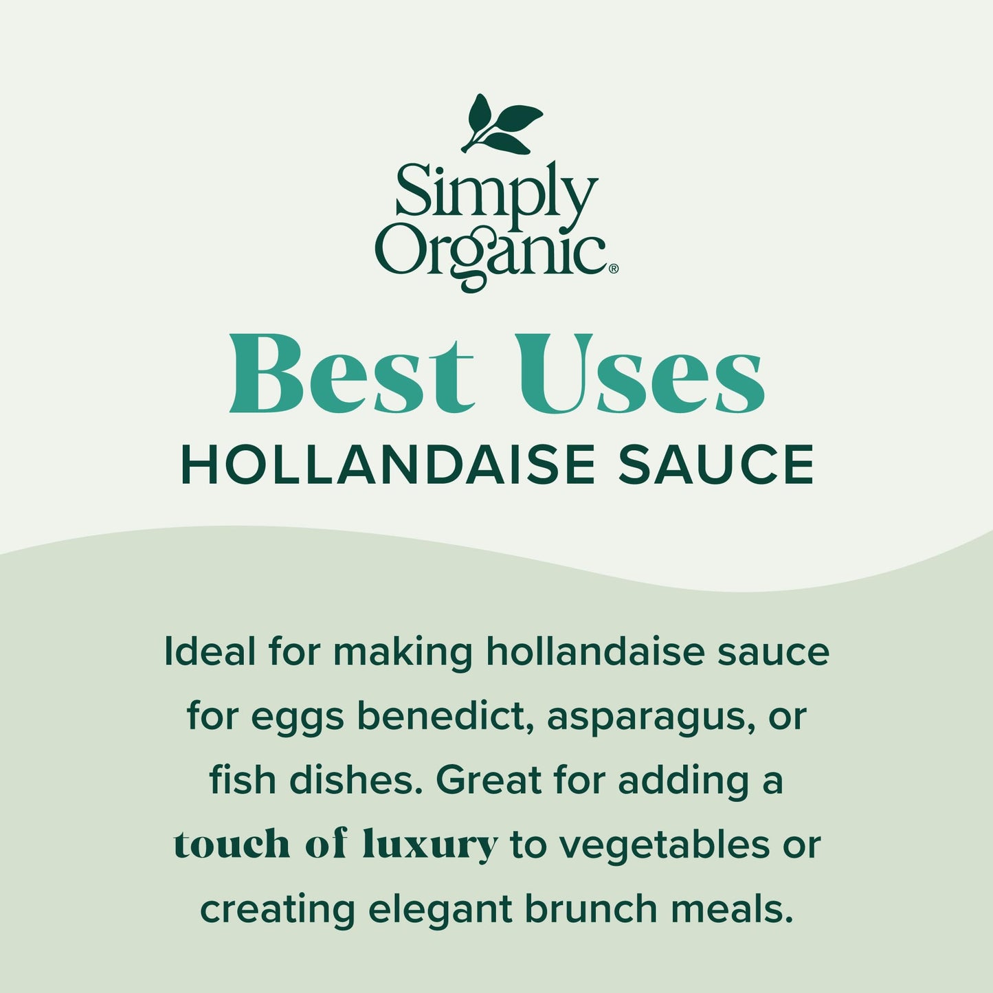 Simply Organic Hollandaise Sauce Mix, Vegetarian, 0.74 Ounce, Pack of 12