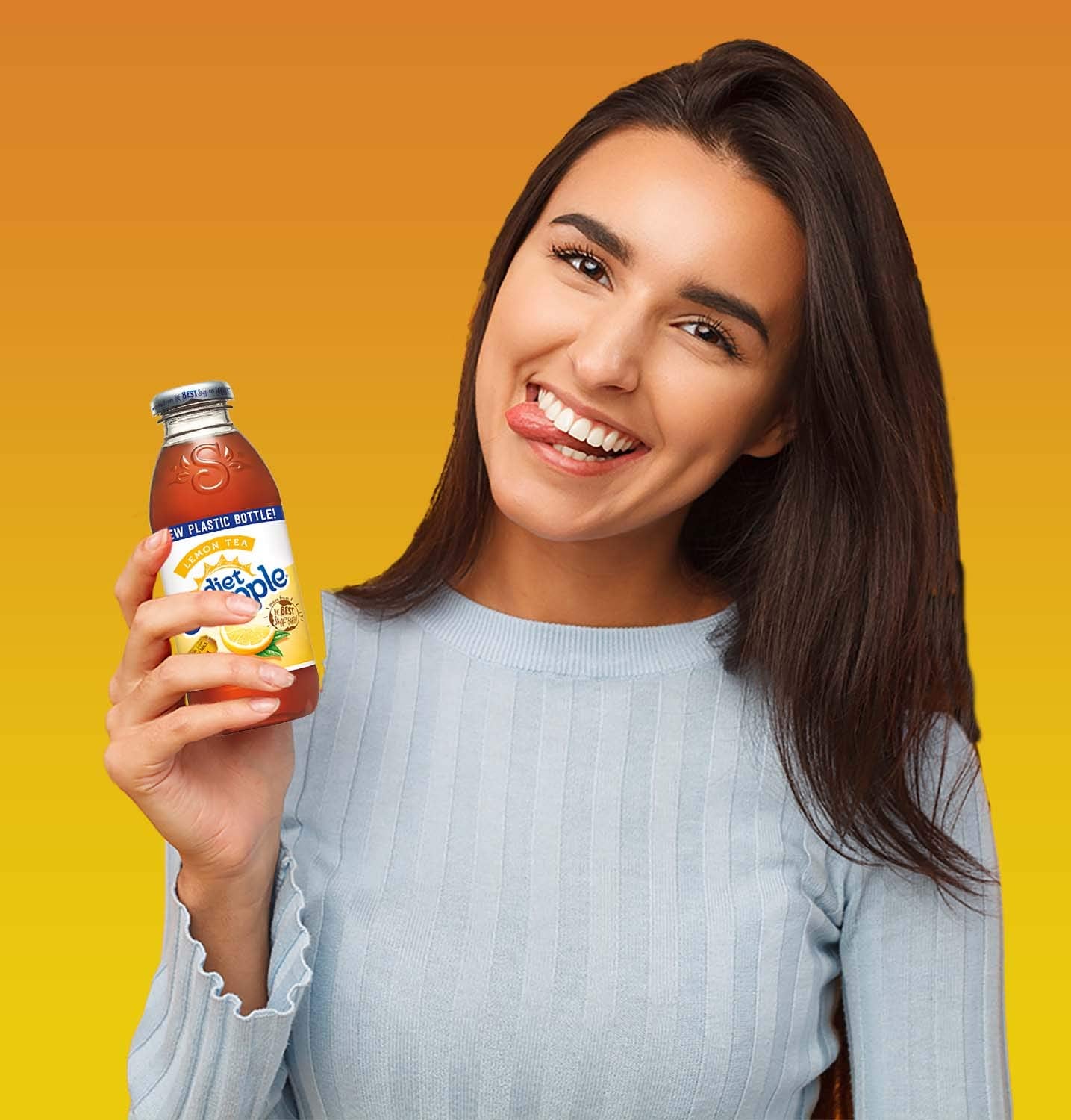 Diet Snapple - Diet Lemon Tea - 16 Oz (9 Plastic Bottles)