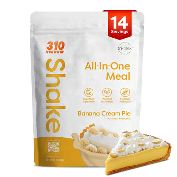 310 Nutrition All-in-One Plant-Based Meal Replacement Shake - High-Fiber Protein with Probiotics, Digestive Enzymes & Adaptogens