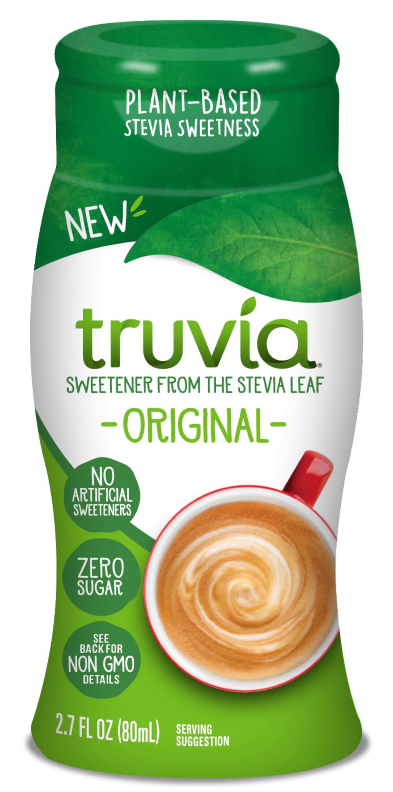 Truvia Zero-Calorie Liquid Sweetener from the Stevia Leaf, 2.7 Fl Oz bottle, Original flavor (Pack of 1)