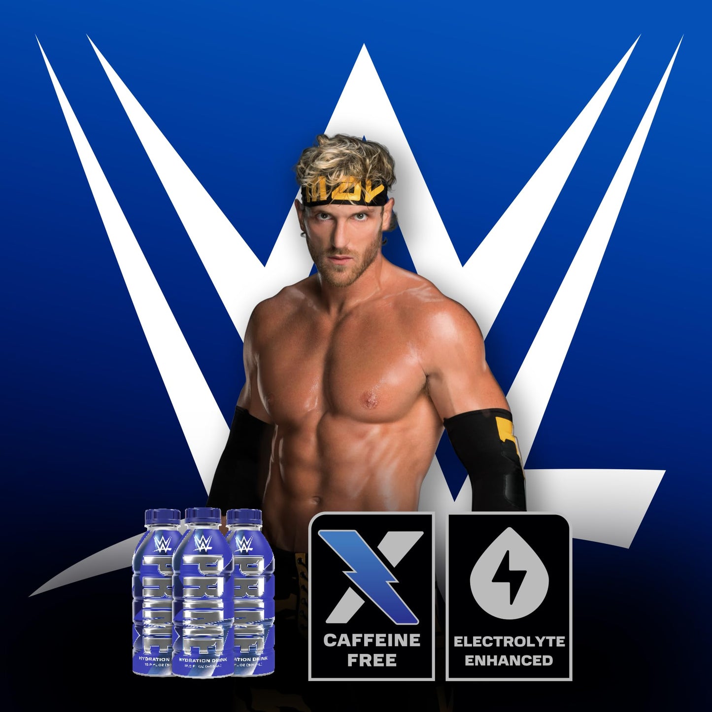 PRIME Hydration  WWE Sports Drinks  Electrolyte Enhanced for Replenishing Fluids  250mg BCAAs  B Vitamins  Antioxidants  Low Sugar  16.9 Fl Oz  12 Pack
