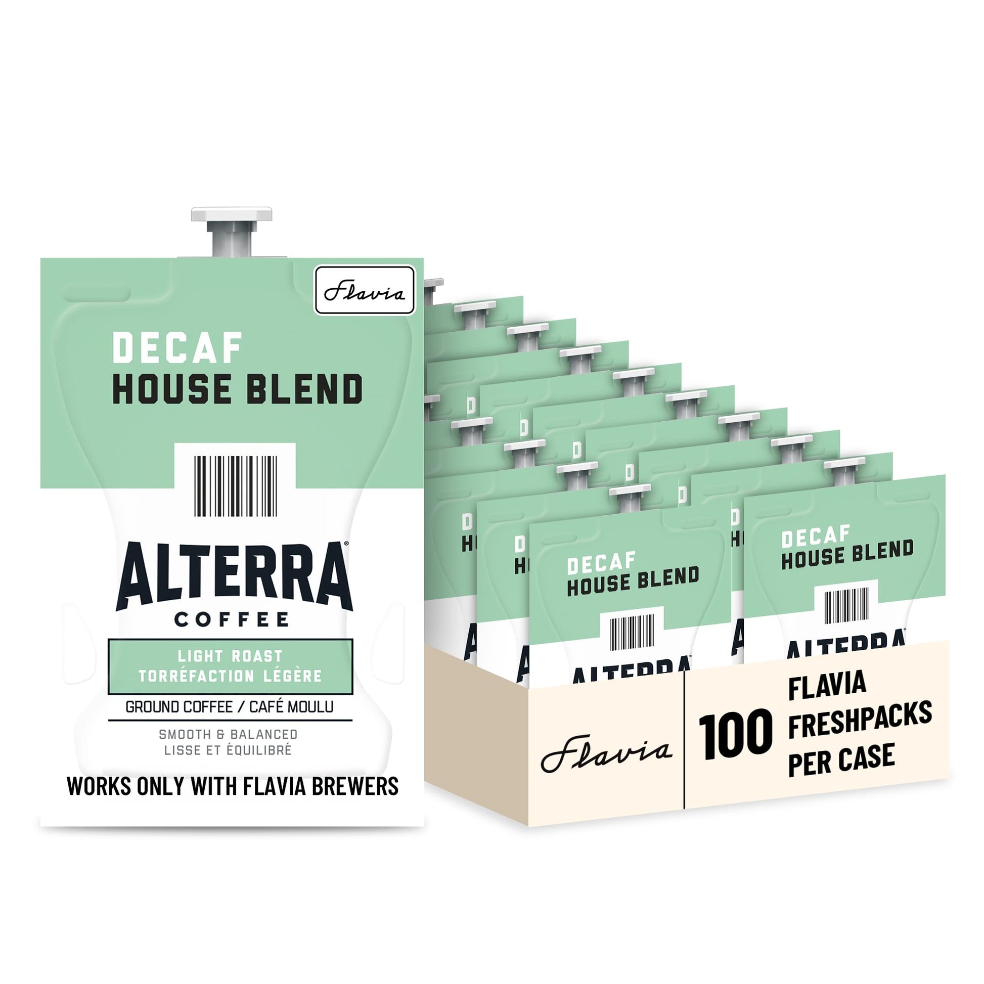 Flavia Decaf House Blend Freshpacks for Flavia Brewers, Light Roast, 25 Ounce (Pack of 1)