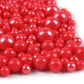 Red Sprinkles For Cake Decorating, Toppings Cake Decorations 3.5 Ounce, Edible Sugar Pearls Mixing Sizes For Cupcake Topper, Coo