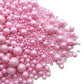 Pink Edible Pearls For Cake Decorating 5.1 Oz | Pink Cake Pearls | Edible Sugar Pearls | Edible Cake Decorations | Pink Pearl Sp