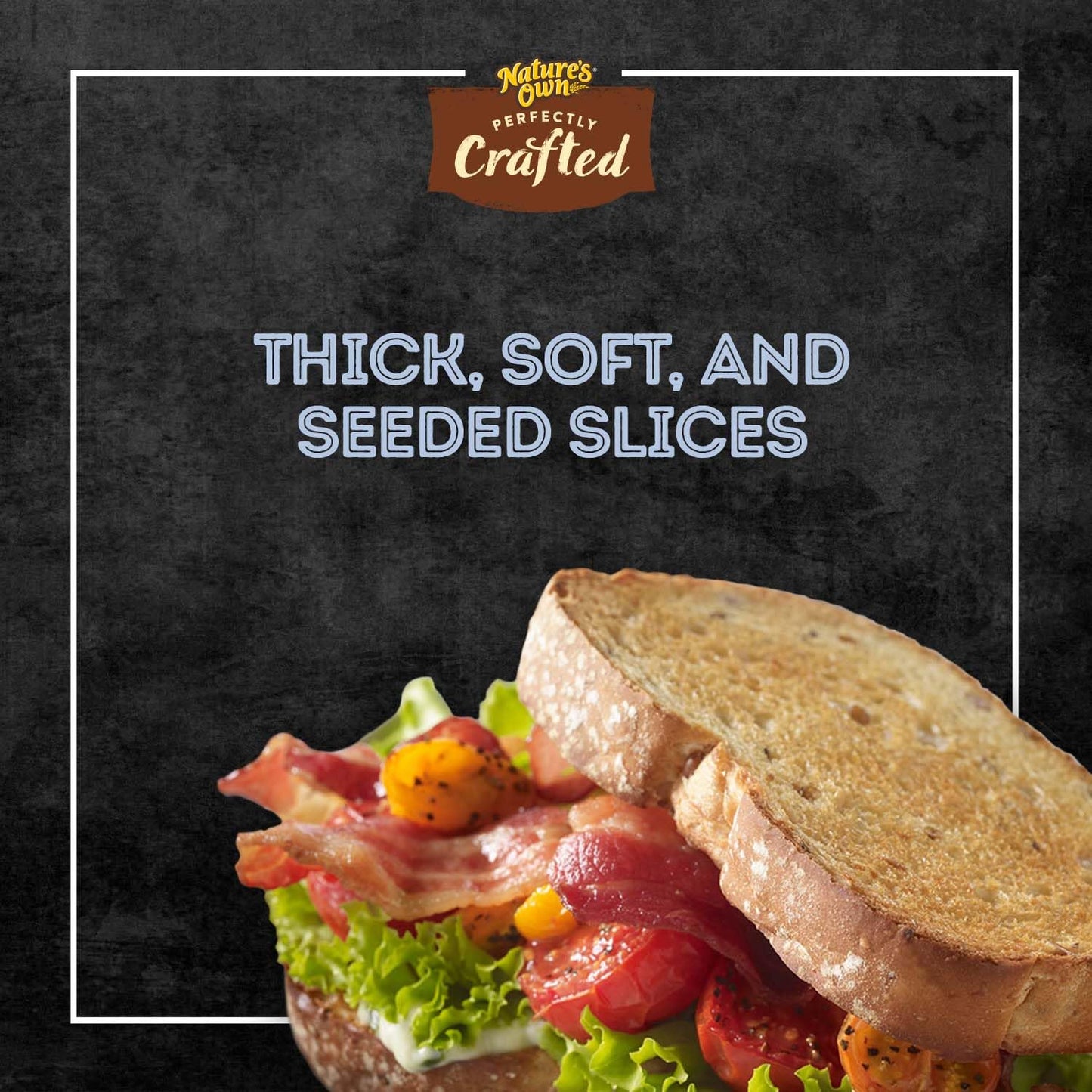 Natures Own Perfectly Crafted Multigrain Bread, Thick Sliced Non-GMO Sandwich Bread, 22 oz Loaf