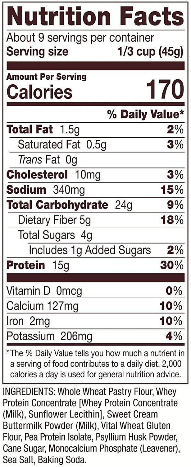 Bob's Red Mill Mill Protein Pancake and Waffle Mix, 14-ounce (Pack of 4)