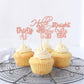 Gyufise 48 Pack Rose Gold Glitter Hello 30 Cupcake Toppers Glitter Thirty Cheers To 30 Straight Outta 1994 Cupcake Picks For 30T