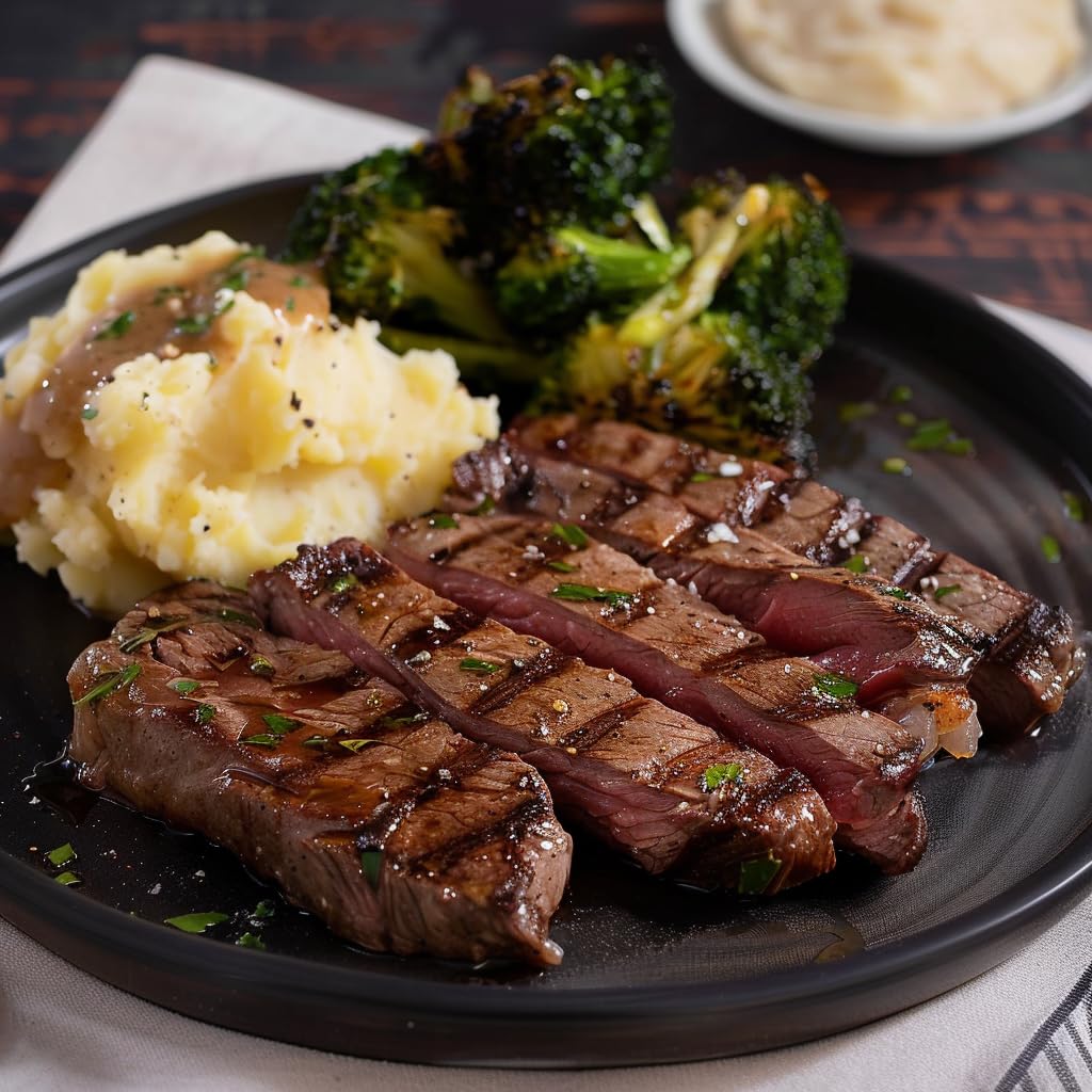 Grumpy Butcher New York Strip Steaks, 10 Ounce (Pack Of 4) - Prime Steakhouse Quality Beef Ny Strip Steak Meat - Meat Gift Packages Specials Avaialble