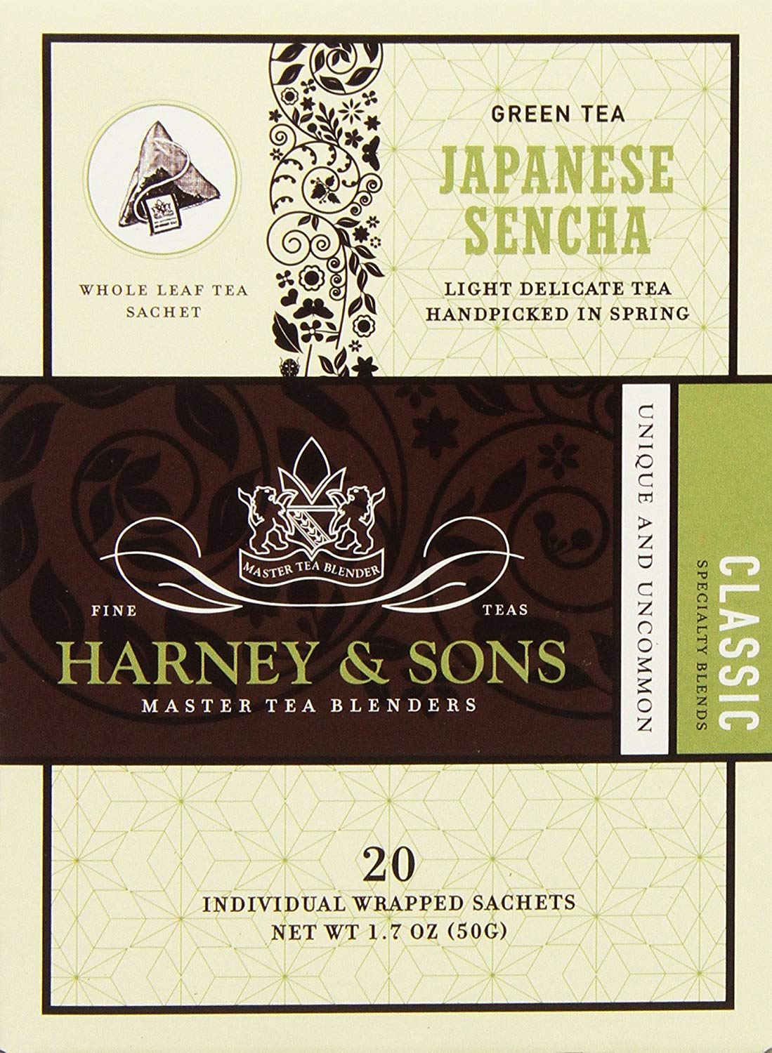 Harney & Sons Green Tea  Japanese Sencha  20 Count (Pack of 1)