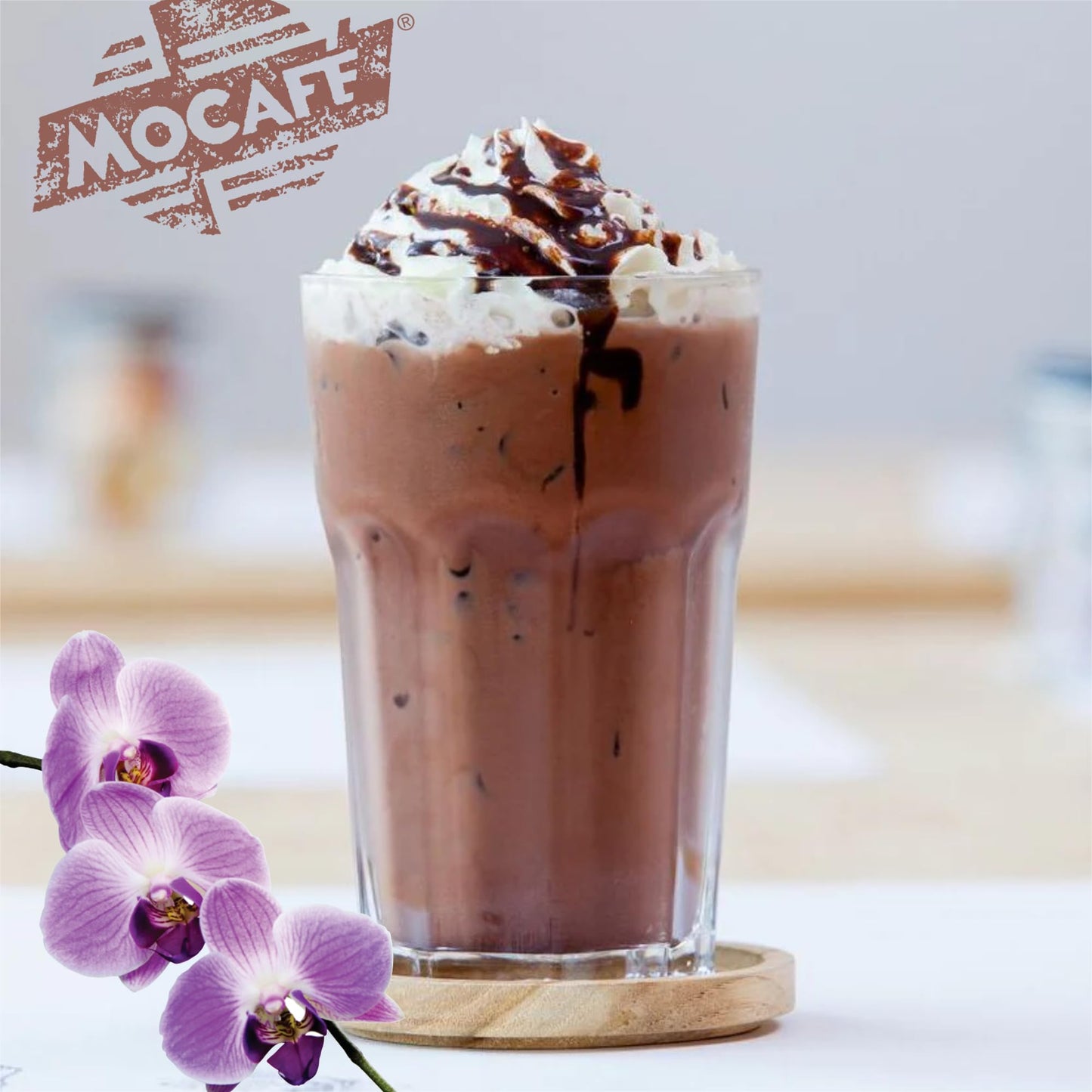 Mocafe Maui Mocha Frappe Mix, Blended Iced Coffee Powder Made With Kona Coffee Blend, 3Lb Bulk Bag