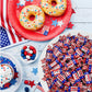 CRAZYOUTLET Patriotic Candy - 3 Pound Bulk Pack - Chocolate Caramels - Red, White, Blue Taffies for Independence Day Celebrations