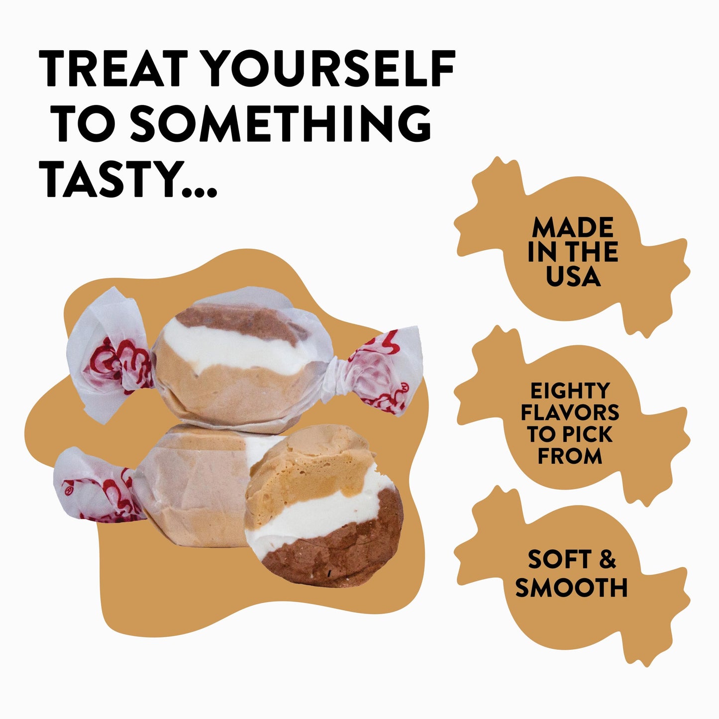 Taffy Town Saltwater Taffy, SMores, 2.5Lb