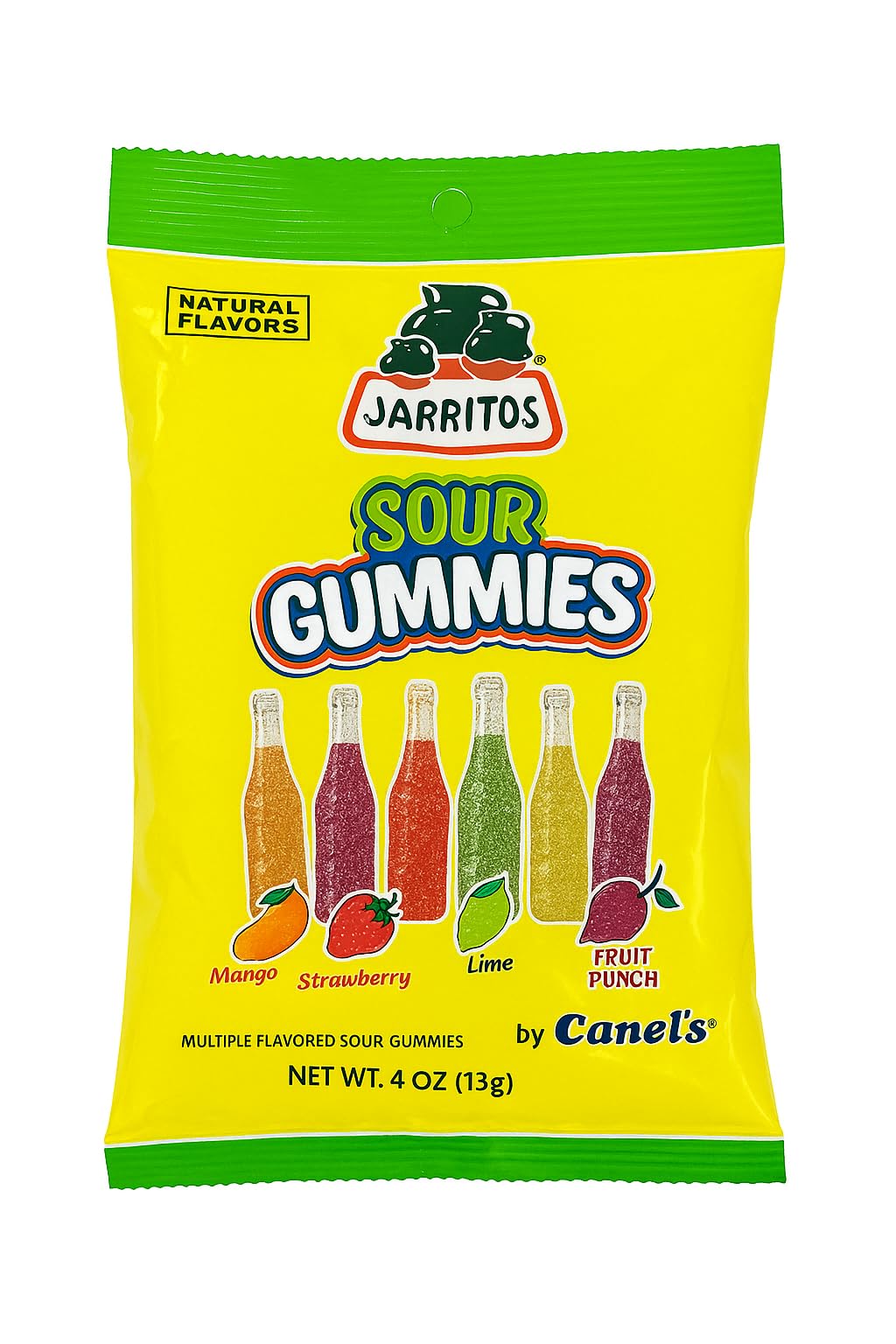 Generic Canels Jarritos Gummies Candy - Vegan Soft & Chewy Soda Bottles - Tamarind, Pineapple, Mango, Lime & Fruit Punch - 8 oz Bag