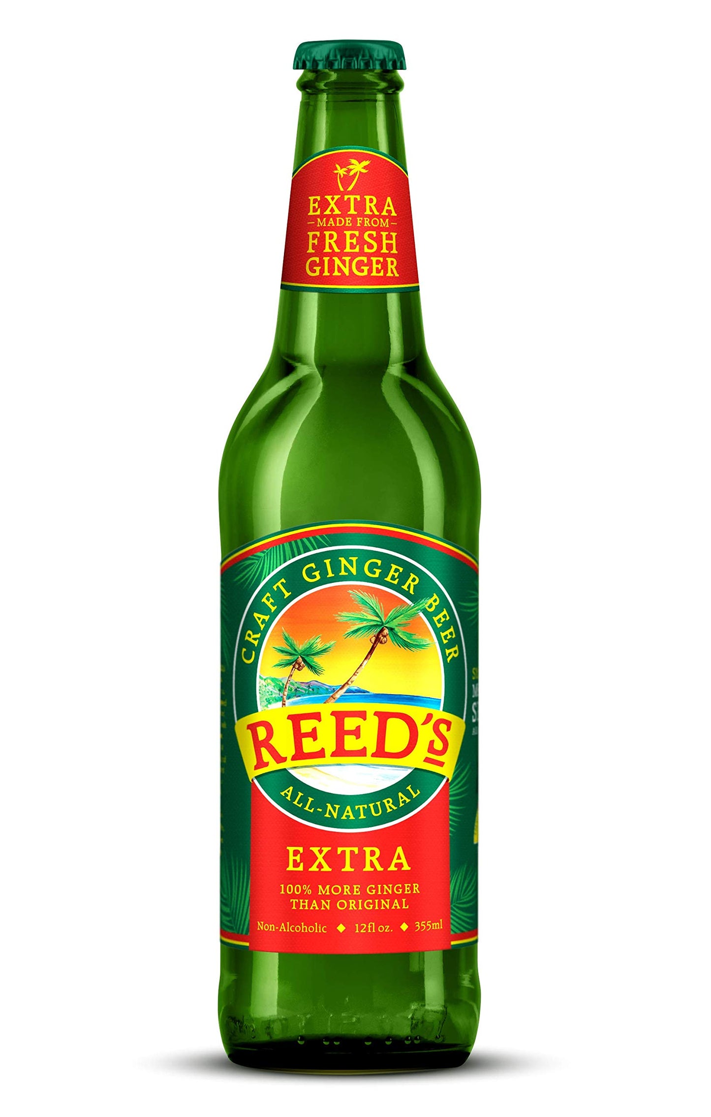 Reeds Ginger malt-inspired Extra Ginger Brew, 12 Ounce (24 Bottles)
