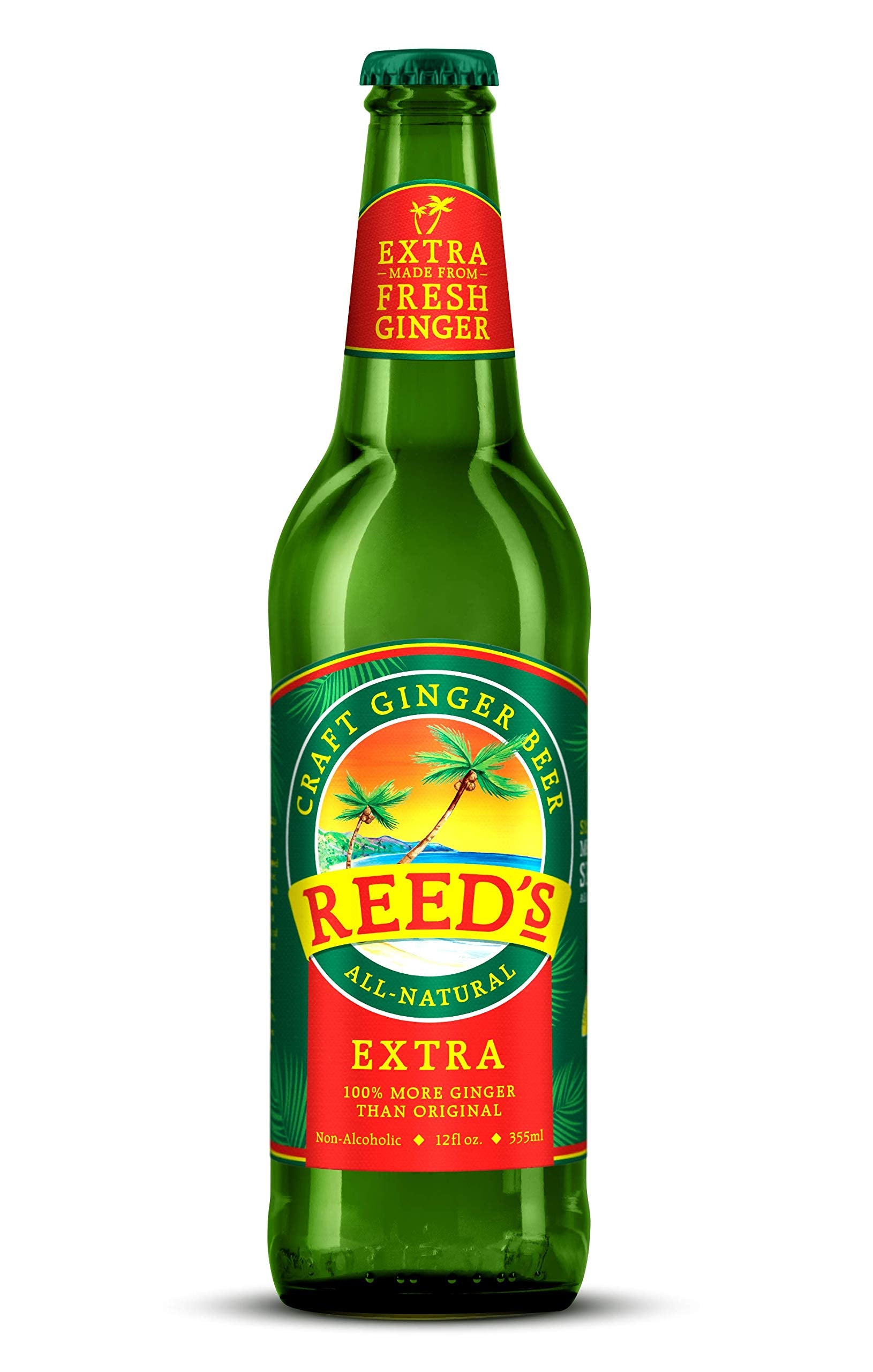 Reeds Ginger malt-inspired Extra Ginger Brew, 12 Ounce (24 Bottles)