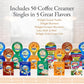 Coffee Creamer Singles Variety Pack – 50 Count – 5 Flavors: Half & Half, Hazelnut, French Vanilla, Caramel, Irish Creme – Non-Refrigerated Mini Creamers For Home, Office, Coffee Bar, Gifts