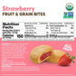 Olyra Strawberry Organic Fruit Bars, Prebiotic High Fiber Snack, Gut Health, Fruit Filled & Whole Grain Bites, Kids Healthy Snac