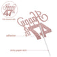 Lingteer Happy 47Th Birthday Cake Topper - Cheers To 47Th Birthday 47 Years Old Birthday Party Cake Decorations Sign.