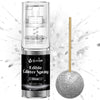 Silver Edible Glitter Spray - 15g Edible Silver Glitter for Cakes Food Grade Metallic Shimmer Powder Cake Sprinkles for Cookie D