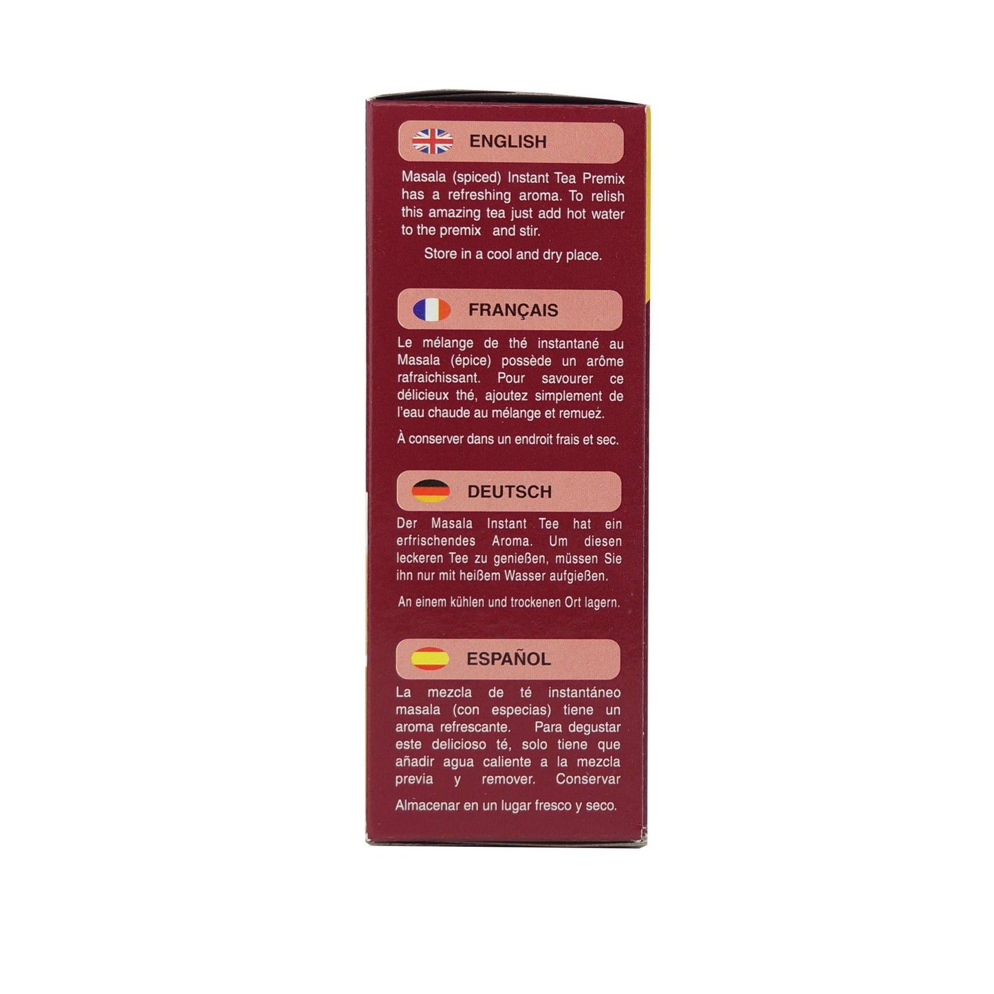 Wagh Bakri Instant Masala Tea | 3 In 1 Sugar+Milk Solids+ Tea | 10 Single Serve Sachets | 140G (4.93 Ounce)