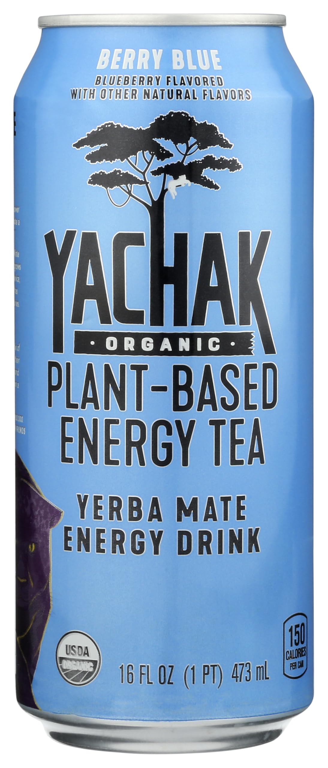 Yachak Organic Organic Berry Blue Yerba Mate Energy Drink  16 Fz