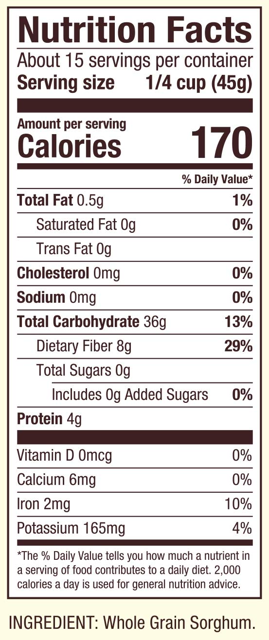 Bob s Red Mill Sorghum Grain, 24oz (Pack of 4) - Whole Grain, Vegan, Kosher