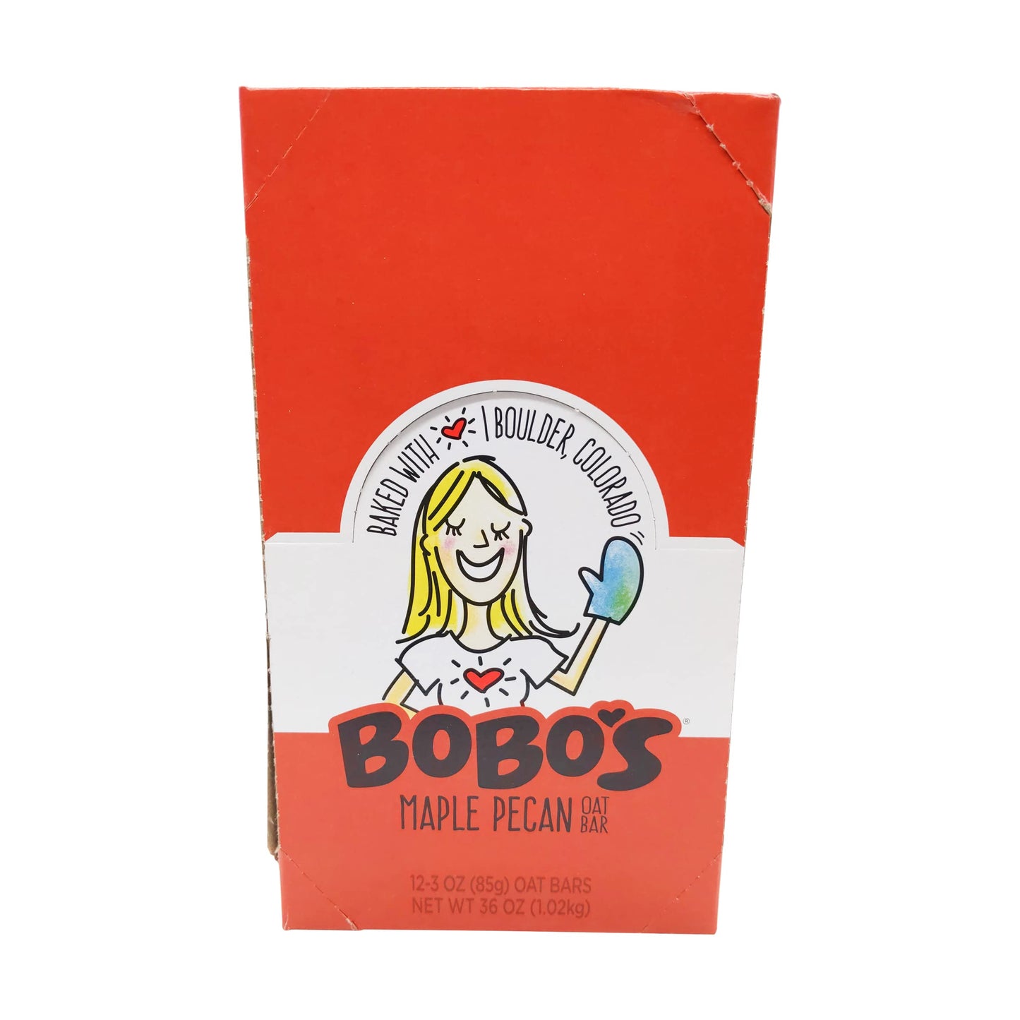 Bobos Oatmeal Bars, Maple Pecan, Gluten Free, Vegan, Pack of 12, Whole Grain, 1 Count