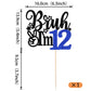 Rssta i Cake Topper - 12th Birthday Decoration - Blue - Model XM1222-12