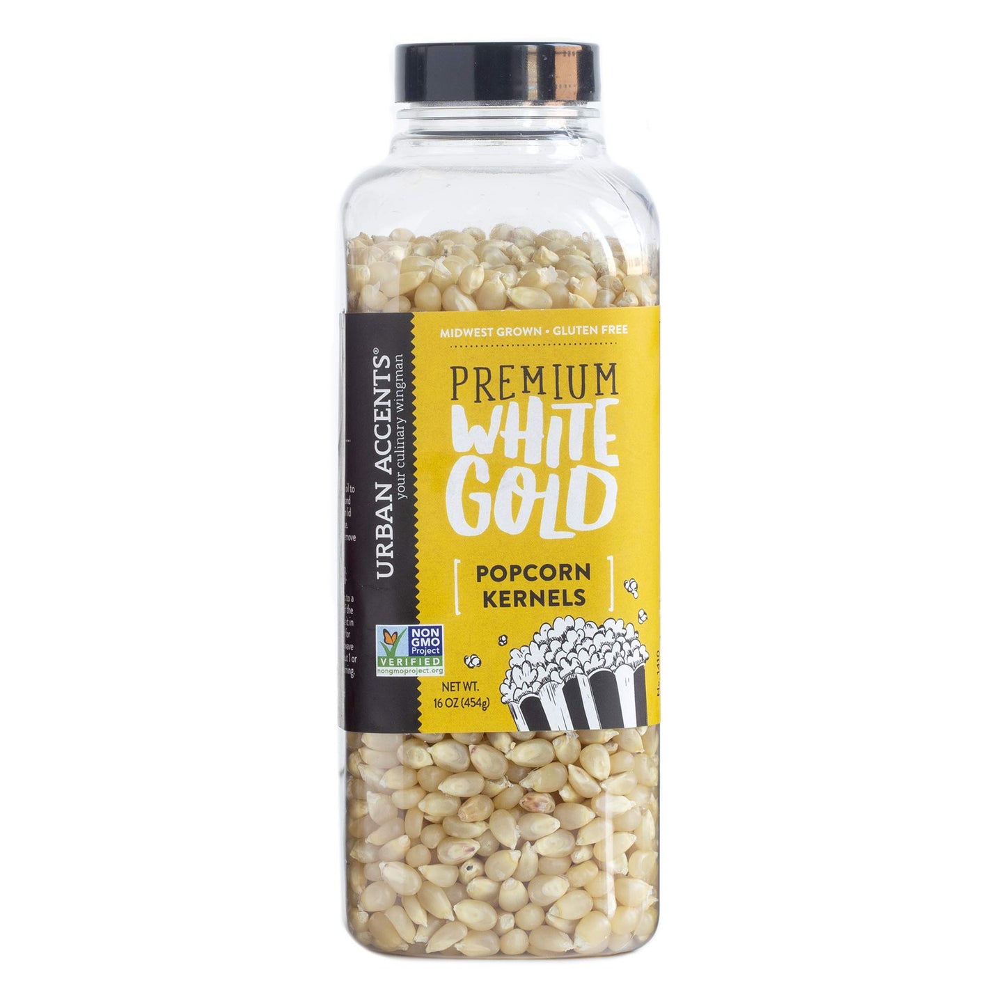 Urban Accents GET POPPIN', Gourmet Popcorn Seasoning Gift Set (Set of 5) - Delicious Non-GMO Popcorn Kernels and 4 Gourmet Popco