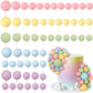 56 PCS Colorful Ball Shaped Cake Topper Pearl Picks for Cupcake Insert, Birthday Party, Wedding Decoration Supplies (Pink, Yello