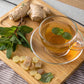 Vahdam, Ginger Mint Green Tea Bags (100 Count) High Grown Green Tea With Raw Ginger | Medium Caffeine | Non Gmo, Gluten Free | Mint Tea Bags | Resealable Ziplock Pouch