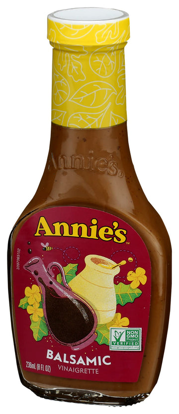 ANNIES NATURALS BALSAMIC VINAGRETTE SALAD DRESSING GLASS BOTTLE 8 OZ - 0092325333322