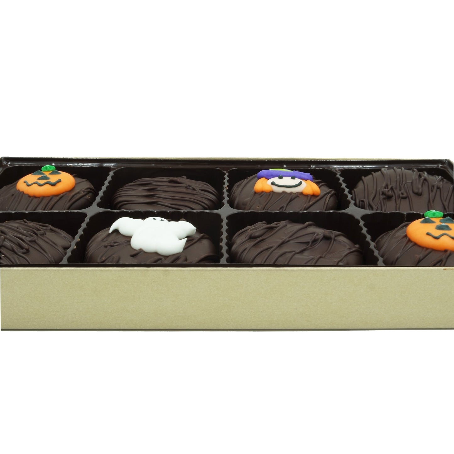 Philadelphia Candies Dark Chocolate Covered OREO Cookies Halloween Assortment 8 Ounce
