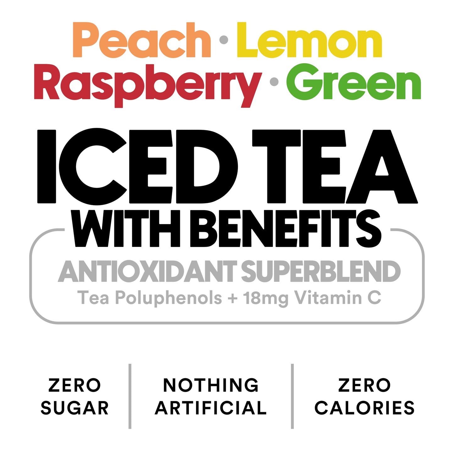 Ryl Iced Tea, Variety Pack, Antioxidant Superblend, Zero Sugar, Low Carb, Zero Calorie Iced Tea, 16.0 Fl Oz (12-Pack)